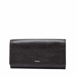 FOSSIL 女性 翻盖手拿包 皮革材质
