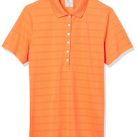 Callaway Opti-Dri™ 女士高性能高尔夫短袖Polo 衫 ,橙色,中