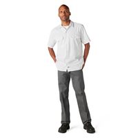 Dickies 男式 工作-实用-纽扣衬衫 短袖工作衬衫 有领 短袖 经典版型 White XX-Large