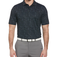 Callaway 男式 V 形印花短袖高尔夫 Polo 衫