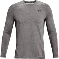 安德玛 男式 运动衫 Coldgear Armour 贴身圆领衫 圆领 长袖 贴身 Charcoal Light Heather