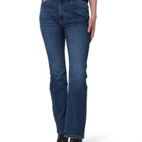 Wrangler 女士高腰粗靴牛仔裤, 烈红色, 12-30