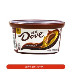 德芙 丝滑牛奶巧克力碗装 112g 办公室休闲零食