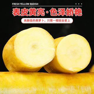 京鲜生 山东带泥黄胡萝卜 净重1.8斤 单果100g+ 根茎类蔬菜