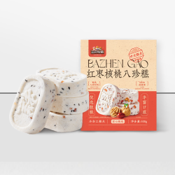 三只松鼠 0蔗糖红枣核桃八珍糕 500g/袋 约16包