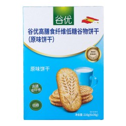 谷优 森林莓果酸奶风味夹心燕麦饼干 220g 1盒