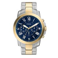 FOSSIL Grant 男式石英不锈钢皮革计时手表
