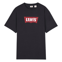 Levi's 001AM-0001 宽松落肩袖圆领短袖T恤 红色 M