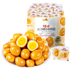 百草味 卤鹌鹑蛋 休闲小吃小包装宿舍零食 鹌鹑蛋 420g 64粒袋