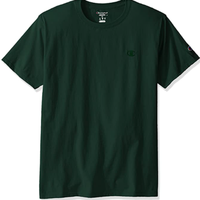 Champion 男士棉质刺绣圆领套头短袖T恤T0223 Dark Green M