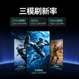 飞利浦 弈威27M4N5500PT首款27英寸540Hz三模游戏显示器