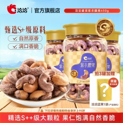 洽洽 紫衣腰果450g恰恰带皮坚果干果仁罐装坚果炒货营养零食孕妇