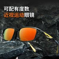 静视 近视运动变色偏光太阳镜 红膜片