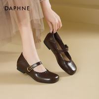 达芙妮 法式玛丽珍浅口单鞋 女士皮鞋