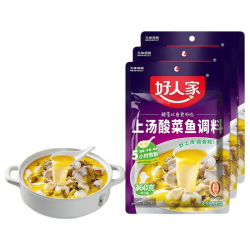 好人家 上汤酸菜鱼调料360g 3袋