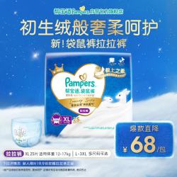 帮宝适 袋鼠裤拉拉裤XL码25片 尿裤尿不湿 婴儿夜用超薄透气 XL25(12-17kg)