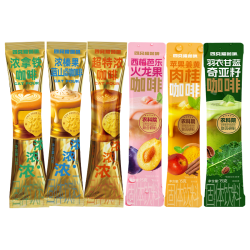 四只猫咖啡 羽衣甘蓝西梅超特浓速溶咖啡 6杯