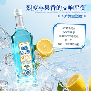 路易布兰登蓝宝石金酒40度700ml烈酒