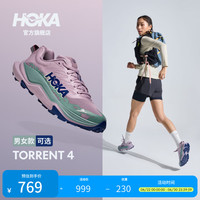 HOKA TORRENT 4 越野跑步鞋 女款 霞光紫/樱桃红 38