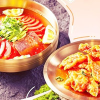 移动端：锅包肉+冷面单人餐，网红吃法