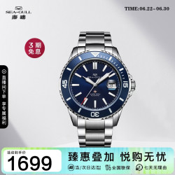 海鸥 海洋系列 44毫米自动上链腕表 816.523 蓝盘