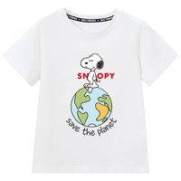 SNOOPY 史努比 100%棉透气 男童短袖T恤