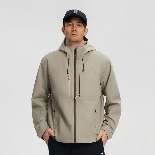 HOTSUIT 防泼水防风 连帽工装夹克