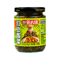 芥大侠 竹笋酸菜下饭菜豇豆酸菜香辣218g*2