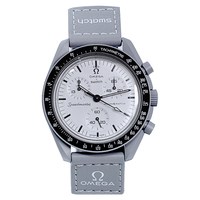 swatch OMEGA 欧米茄 x SWATCH 斯沃琪 Speedmaster 超霸 MISSION TO MERCURY SO33A100 联名潮酷