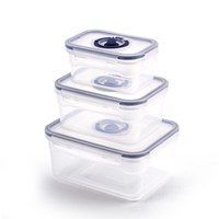 LOCK&LOCK 保鲜盒套装 食品级PP 500mL+1L+2L 透明