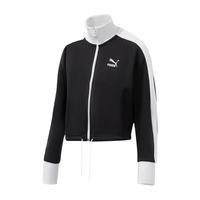 PUMA 532943-01 拼接立领短款 运动外套 L码