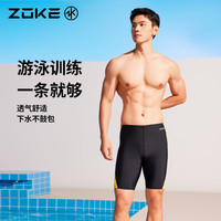 洲克 124602305 防氯速干 黑色 L 男士五分泳裤