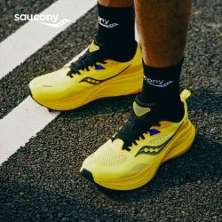 saucony 缓震稳定支撑高回弹 男士跑步鞋