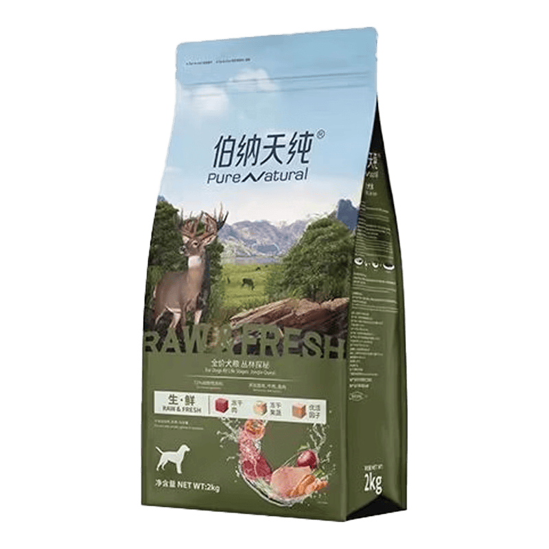 伯纳天纯 生鲜系列丛林探秘全价犬粮 2kg