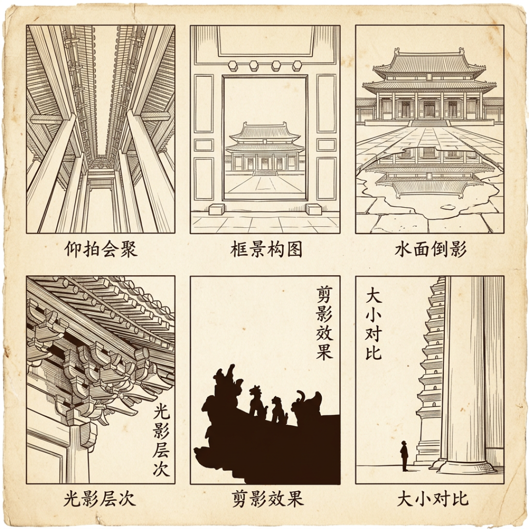 6种万能机位手绘示意图