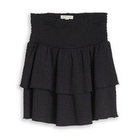 TOM TAILOR 女童 1051065 儿童荷叶边迷你裙, 29476-煤灰色