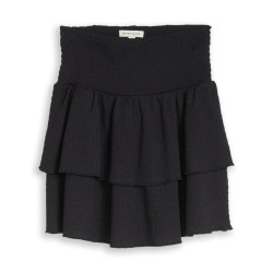TOM TAILOR 女童 1051065 儿童荷叶边迷你裙, 29476-煤灰色