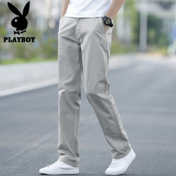 PLAYBOY 休闲裤裤子男士宽松直
