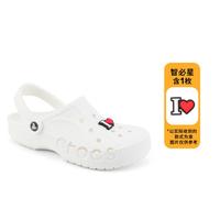 crocs 女凉鞋 男女款户外休闲沙滩轻便舒适洞洞鞋套装 含鞋花