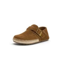 Bata 勃肯鞋女2026春商场英伦牛剖皮通勤复古简约百搭一脚蹬