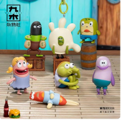 九木杂物社 海绵宝宝比奇堡小鱼民系列盲盒挂件公仔挂饰生日礼物