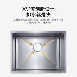 科勒 97830T-N-NA 厨房水槽 手工大单槽 610*465mm