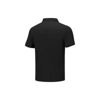 SKECHERS 斯凯奇 男士舒适针织POLO衫 碳黑 2XL