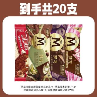 和路雪 梦龙*10支+雀巢脆脆鲨*10支 共20支