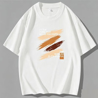 JEANSWEST OUTDOOR 男士圆领短袖T恤 白色 3XL
