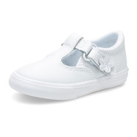 Keds 女童 Daphne Mary Jane 平底鞋, 白色 (White Leather), 4 M 美国儿童