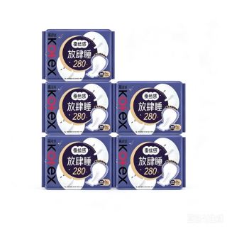 高洁丝 超长夜用卫生巾 放肆睡 280mm 40片