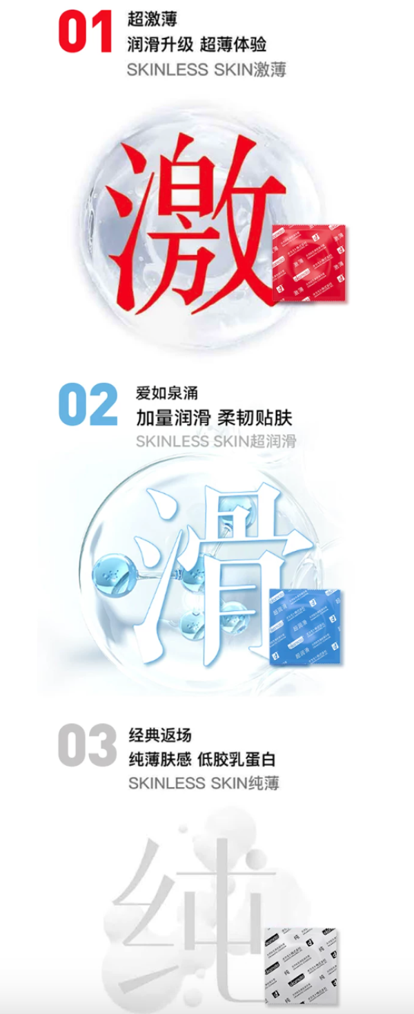 冈本 超薄PRO三合一 安全套 16片