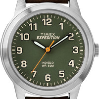 TIMEX 女士石英腕表 26毫米绿色表盘