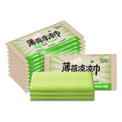 泉林本色 凉感湿巾 冰感小毛巾 10包